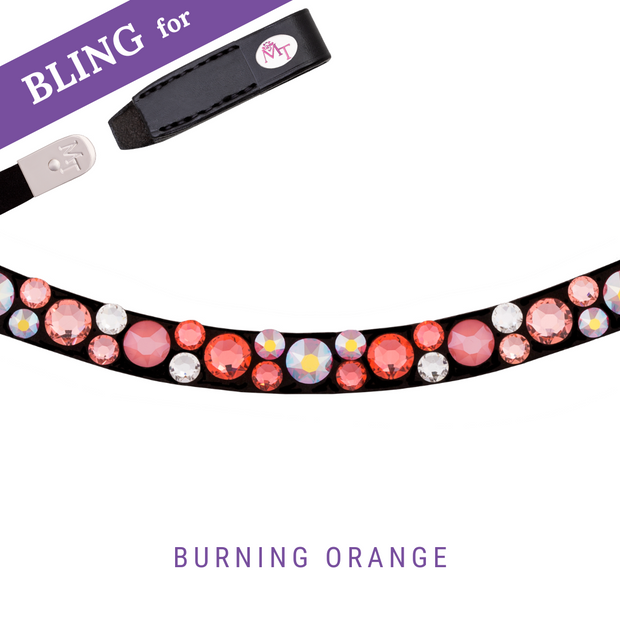 Burning Orange Stirnband Bling Swing