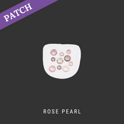 Rose Pearl Reithandschuh Patches