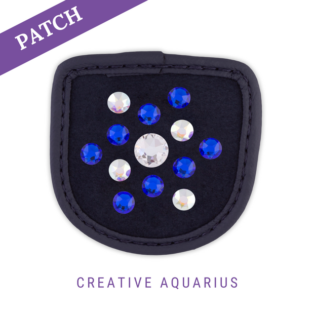 Creative Aquarius Riding Glove Patch blue