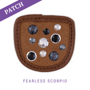 Fearless Scorpio Riding Glove  Patch caramel