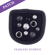 Fearless Scorpio Riding Glove Patch blue