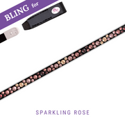 Sparkling Rose Browband Bling Classic