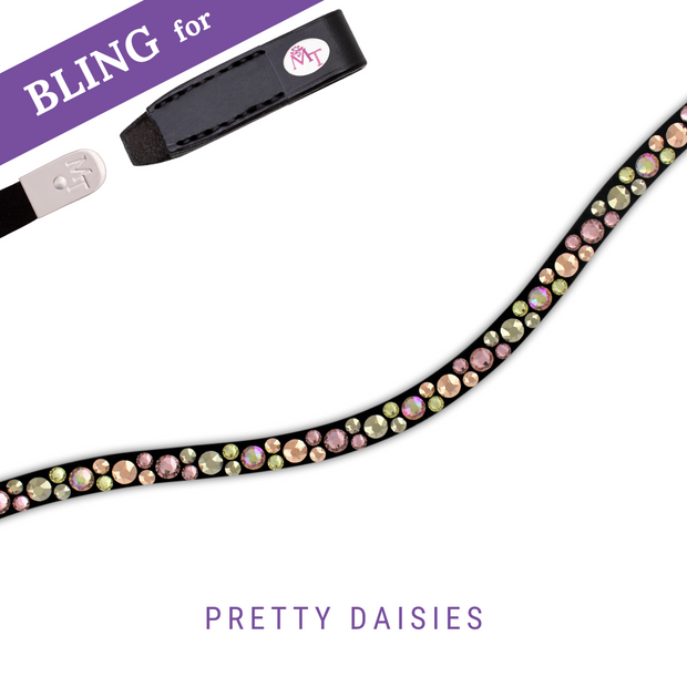 Pretty Daisies Browband Bling Swing