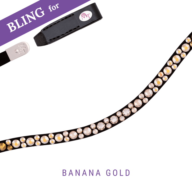 Banana Gold Browband Bling Swing