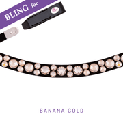 Banana Gold Browband Bling Swing