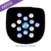 Metallic Blue by Clara Hegmann Patch schwarz