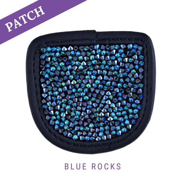 Blue Rocks riding glove Patch blue