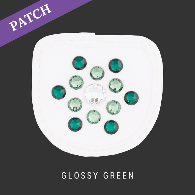 Glossy Green by Nina Kaupp Patch white