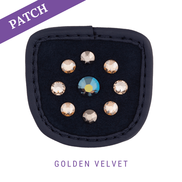 Golden Velvet by Luisa Cotton Candy Patch blue