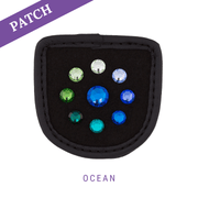 Ocean riding glove patch black