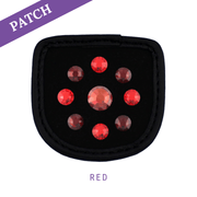 Red riding glove patch black